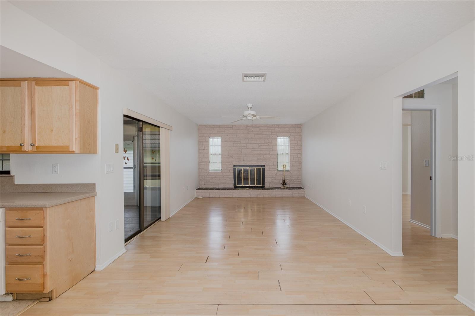 view to family room