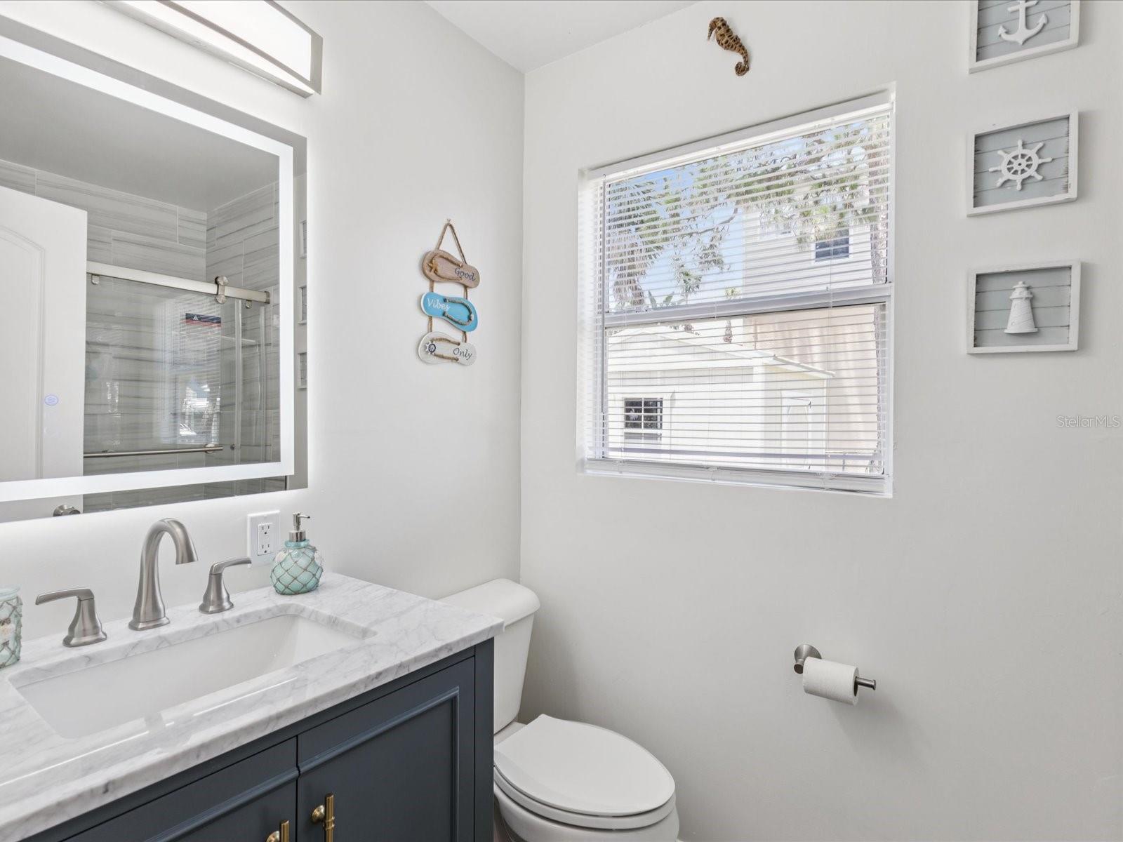 Downstairs full bath