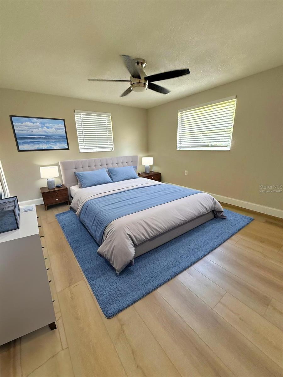 Virtually Staged Bedroom