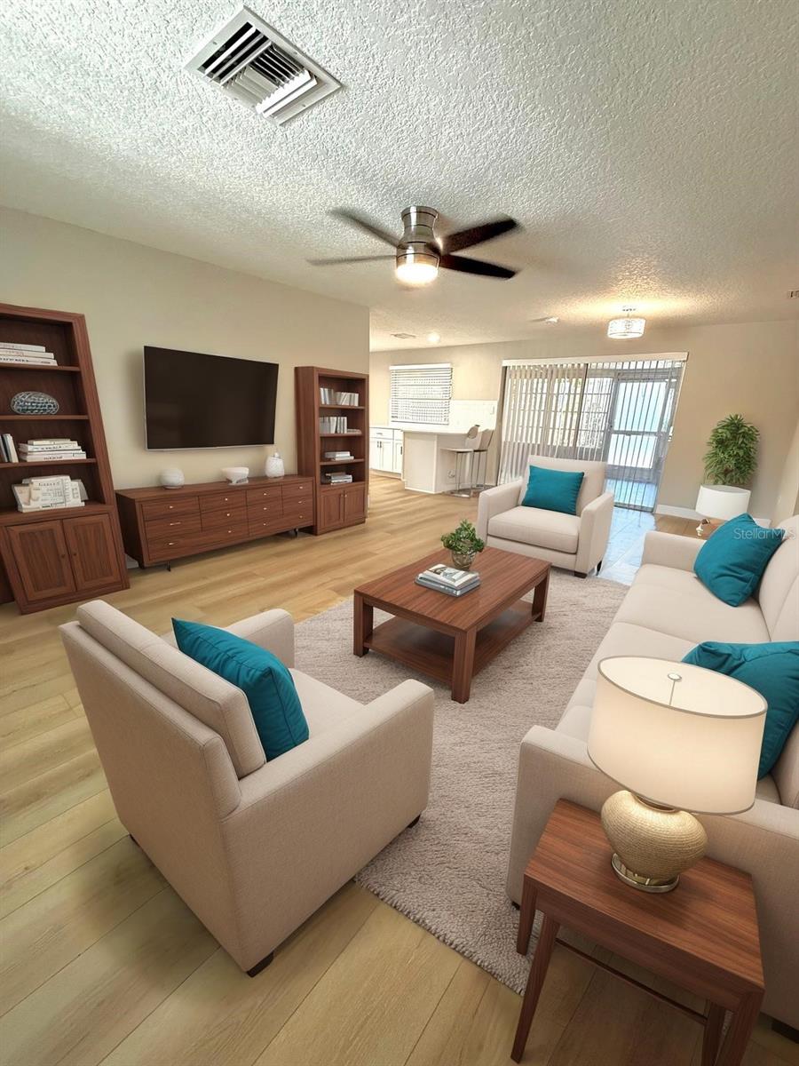 Virtual Staged Living Room