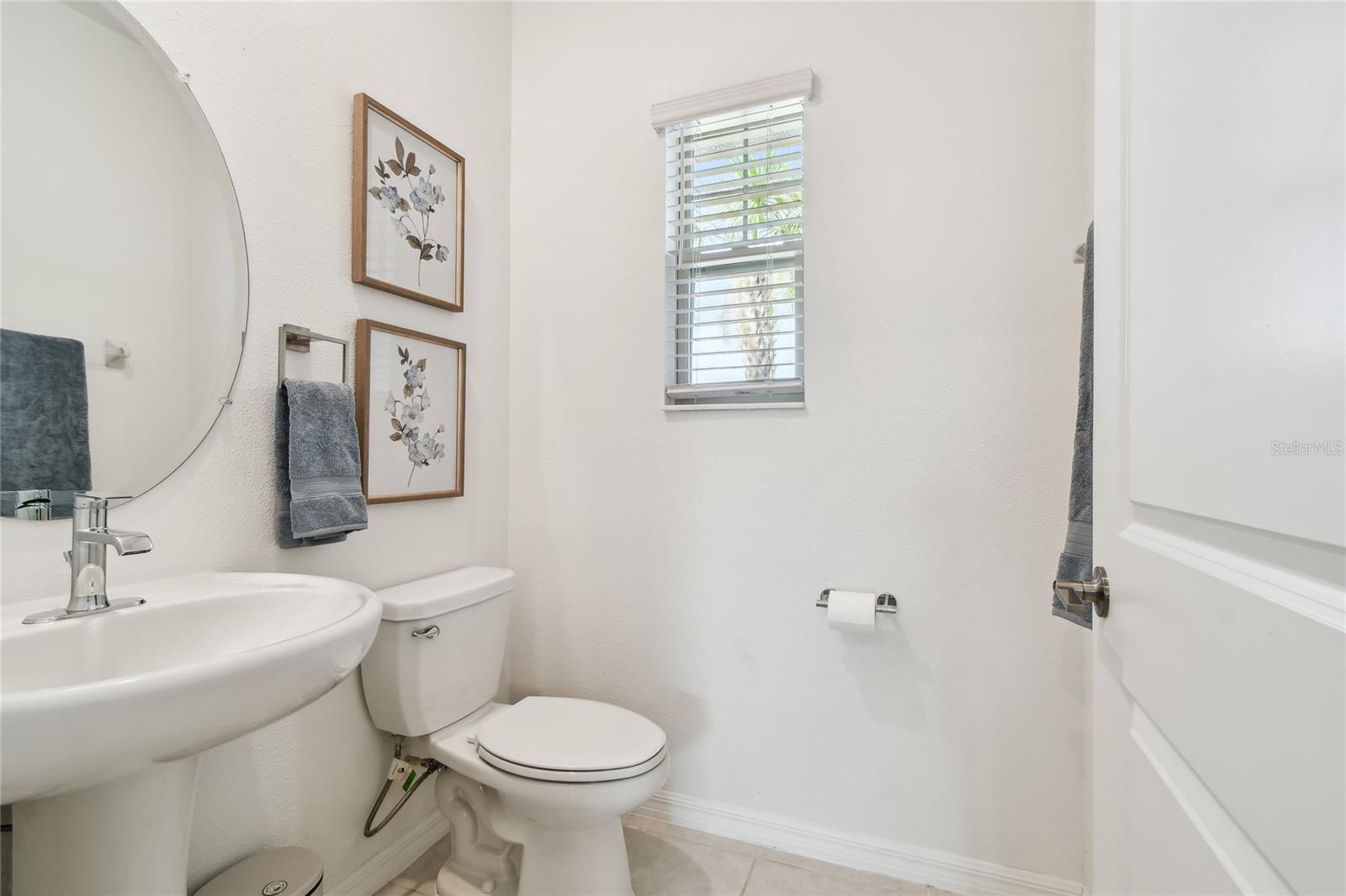 Main floor half bathroom