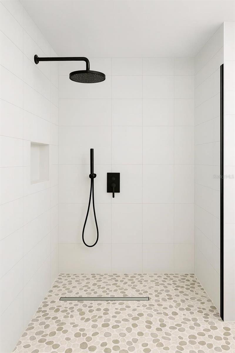 AI GENERATED PHOTO TO REPRESENT THE WALK IN SHOWER, NOT ALL FINISHING WILL BE THE SAME