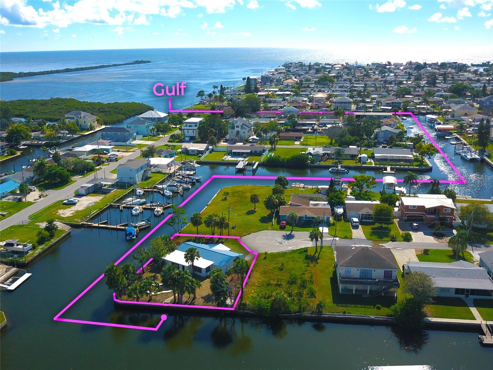 Approx. Lot Lines. Direct Gulf Access.