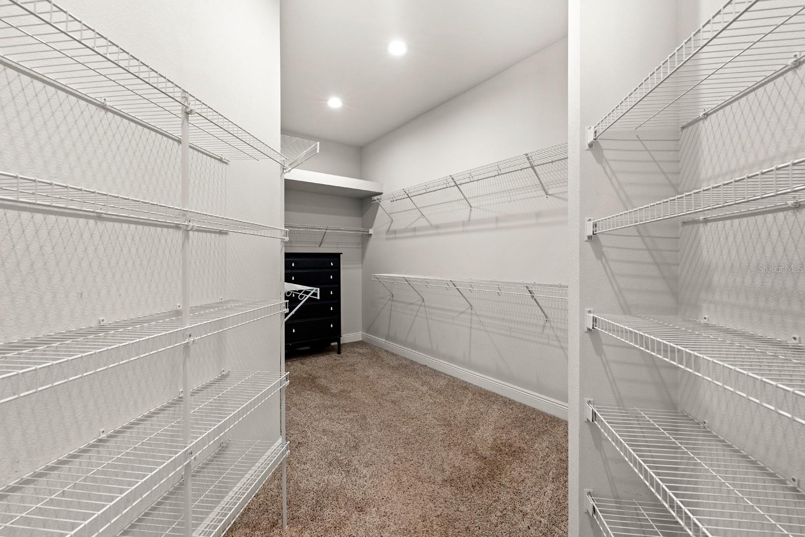 Massive walk-in closet
