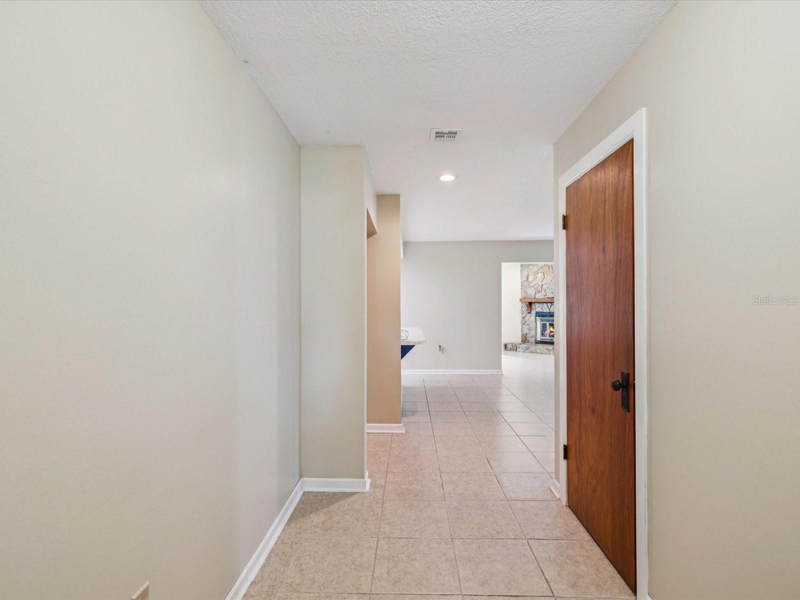 Welcome Home!  Throw your bags into the coat Closet for storage