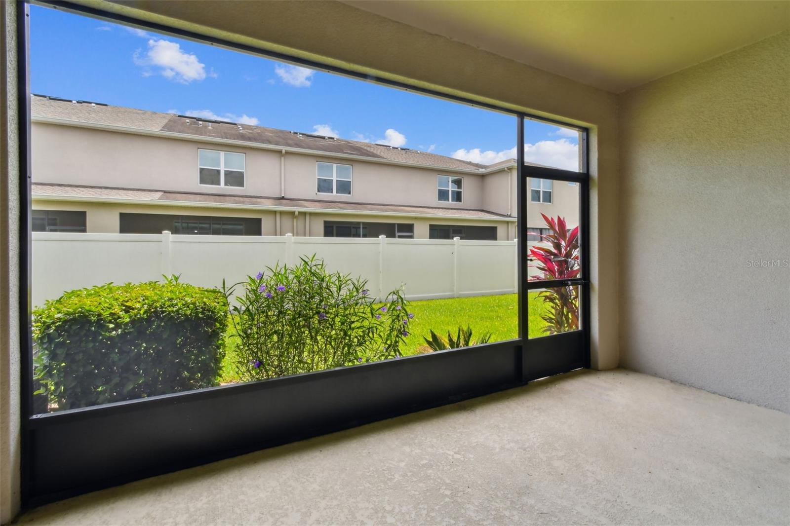 Screened in lanai