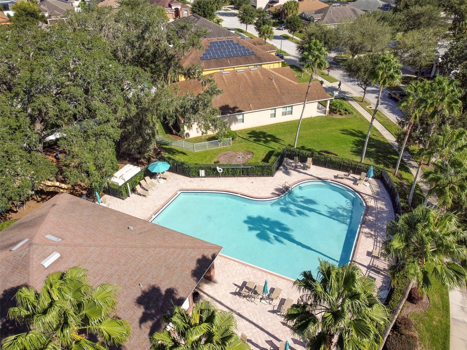 Pool and playground
