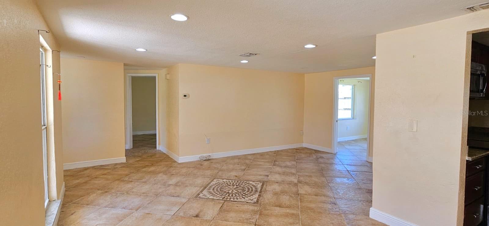 Living room & dining room