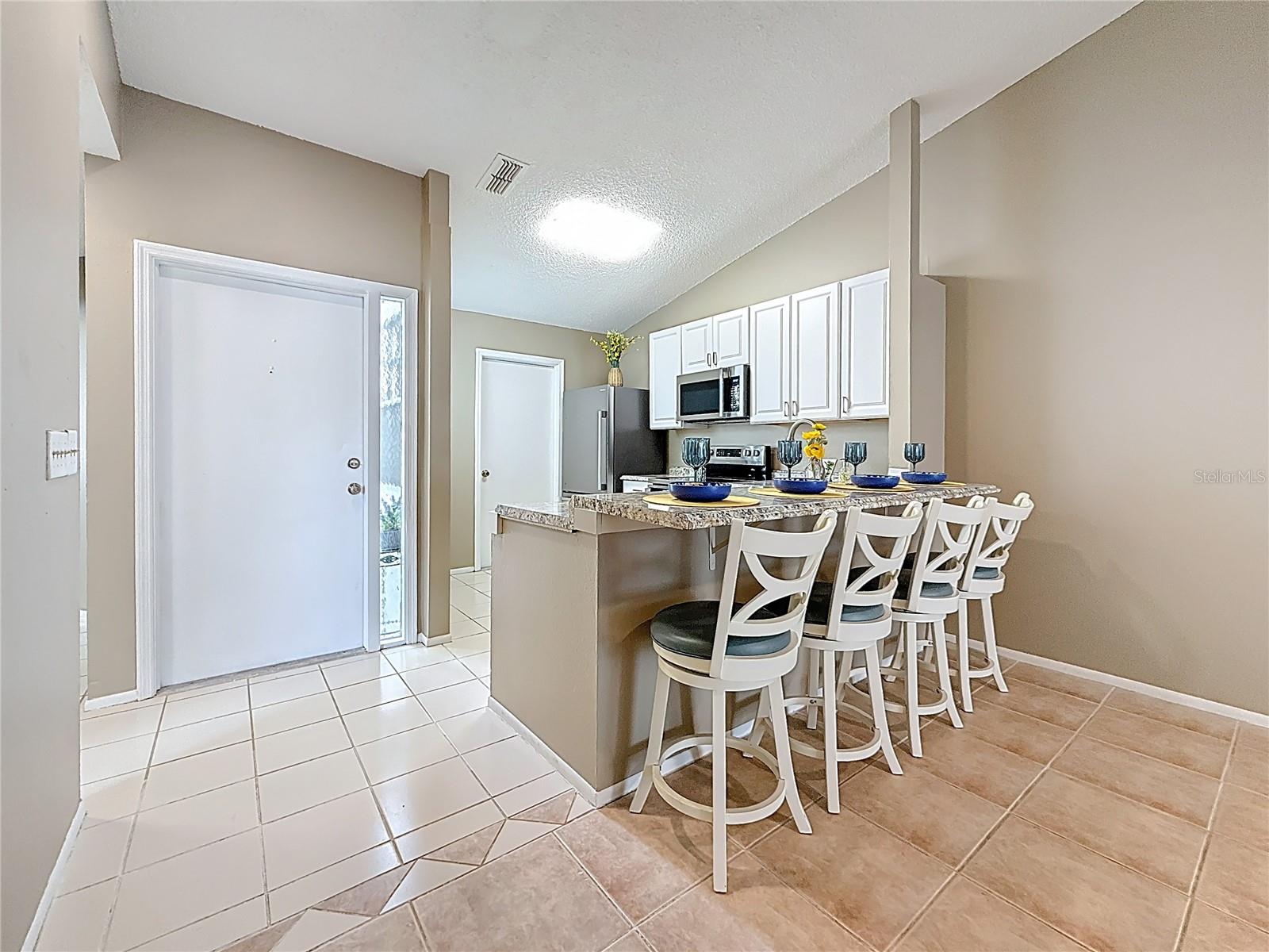 Entry - Breakfast Bar - Kitchen