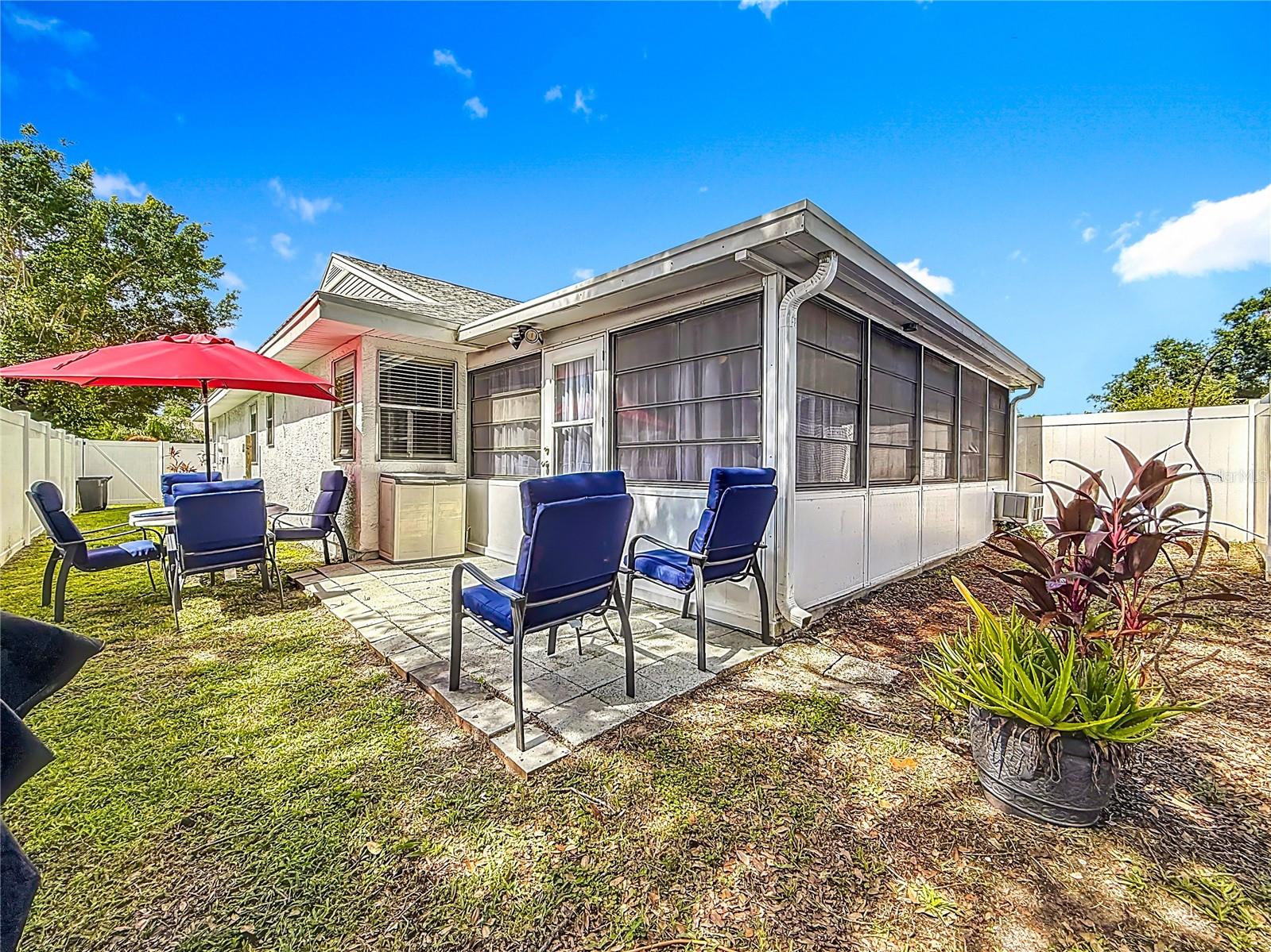 Rear Patio - Fenced Yard