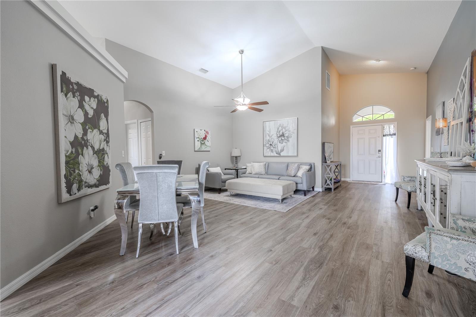 Luxury vinyl flooring, and neutral tones create a blank canvas for any decor.