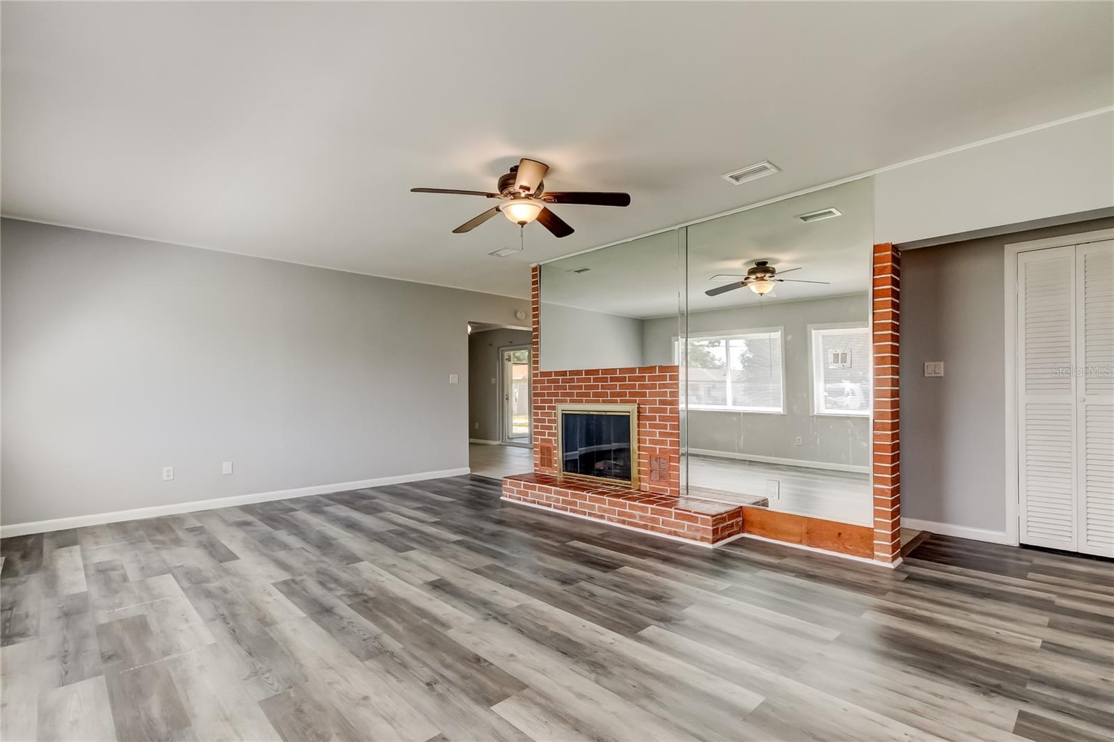 Living Room with Fireplace