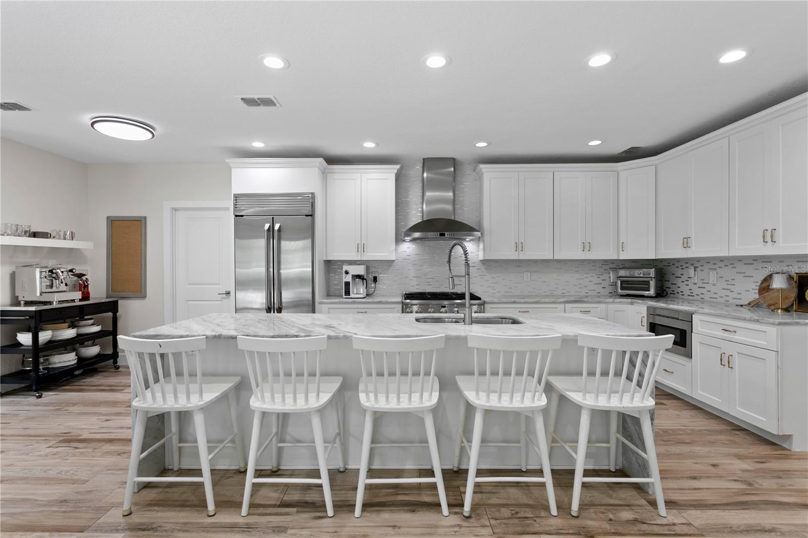 and abundant cabinetry...this kitchen has it all!