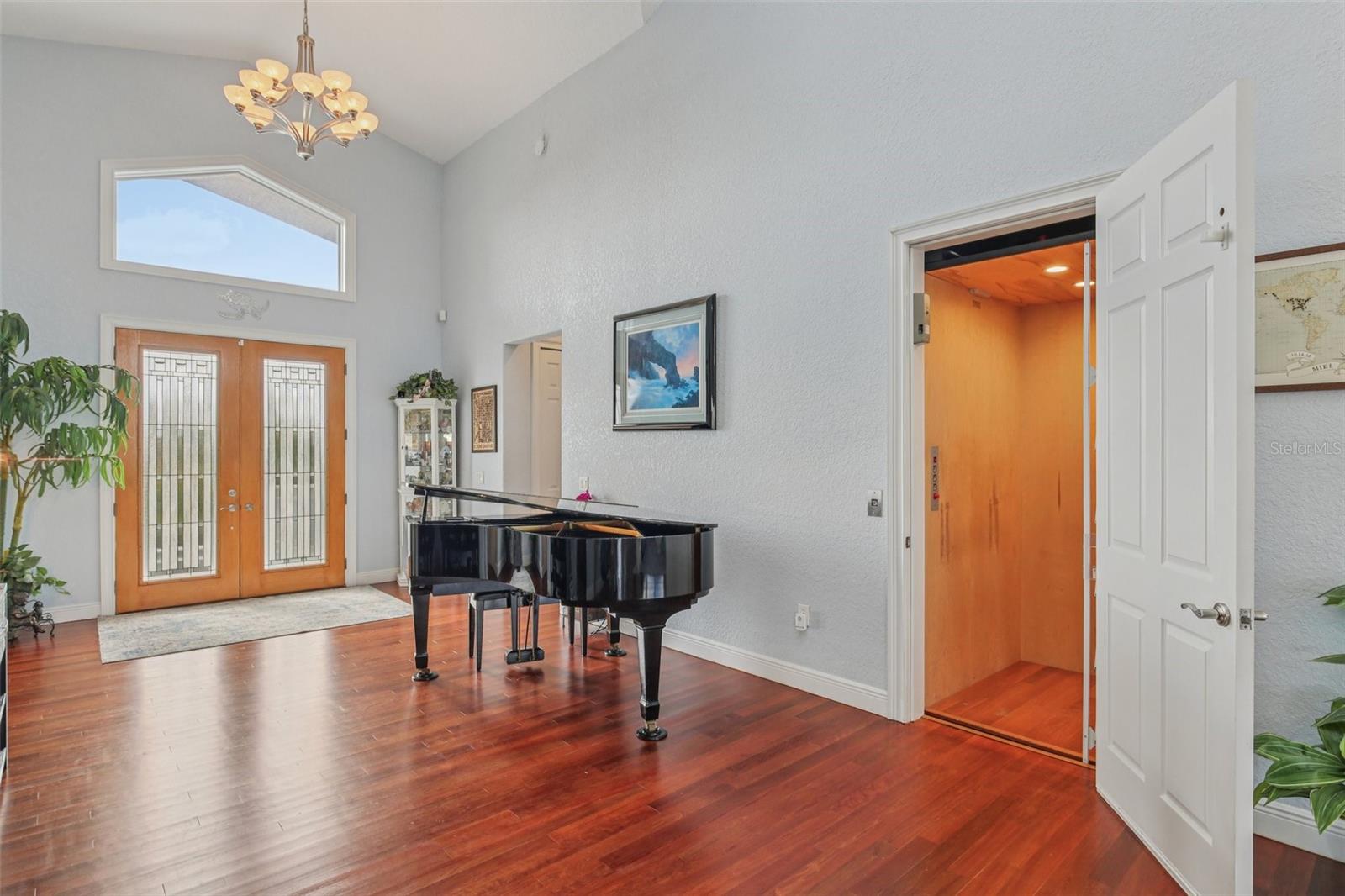 Elevator access to the first floor