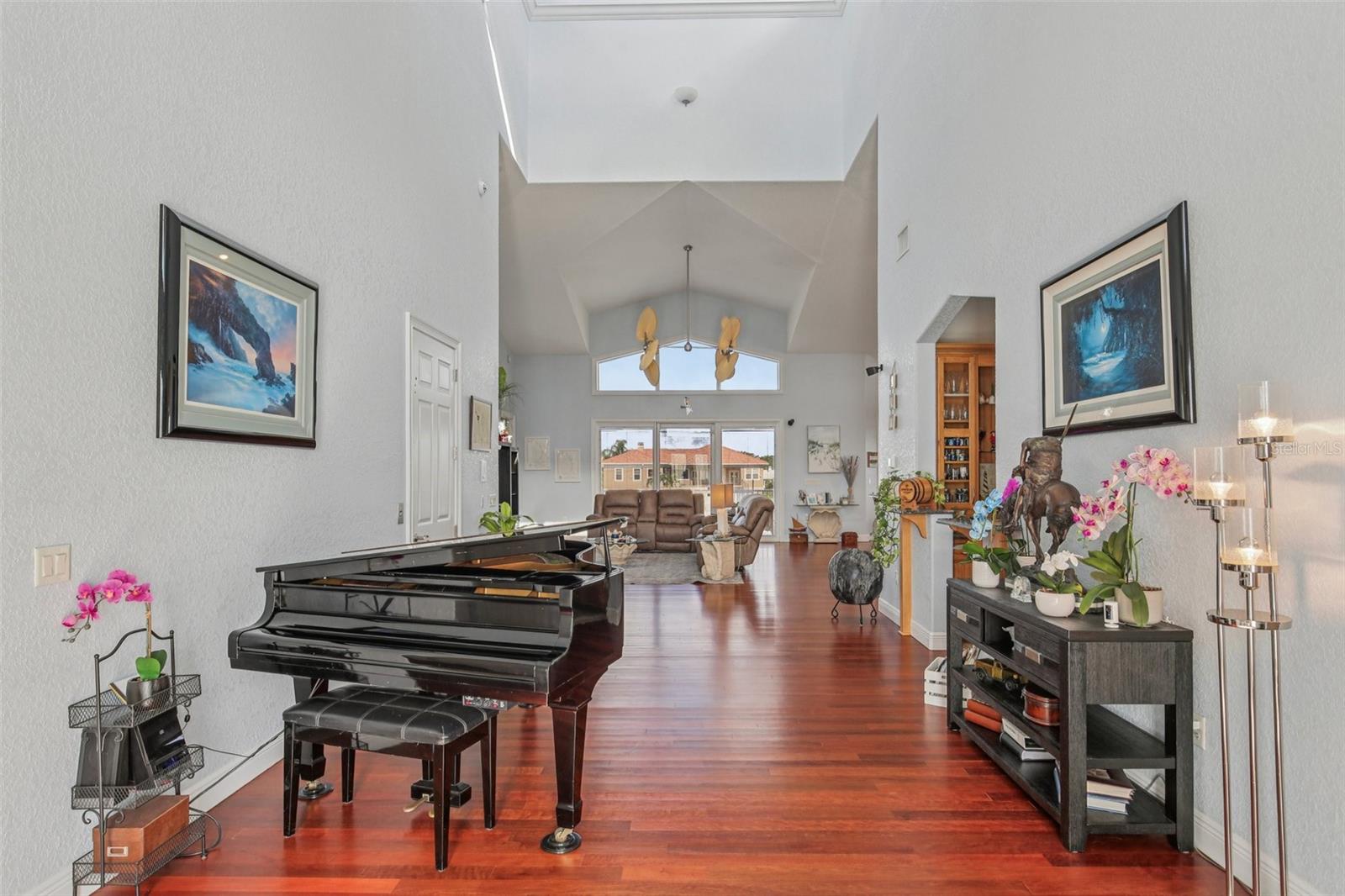 Refinished Cherry Wood Floors throughout