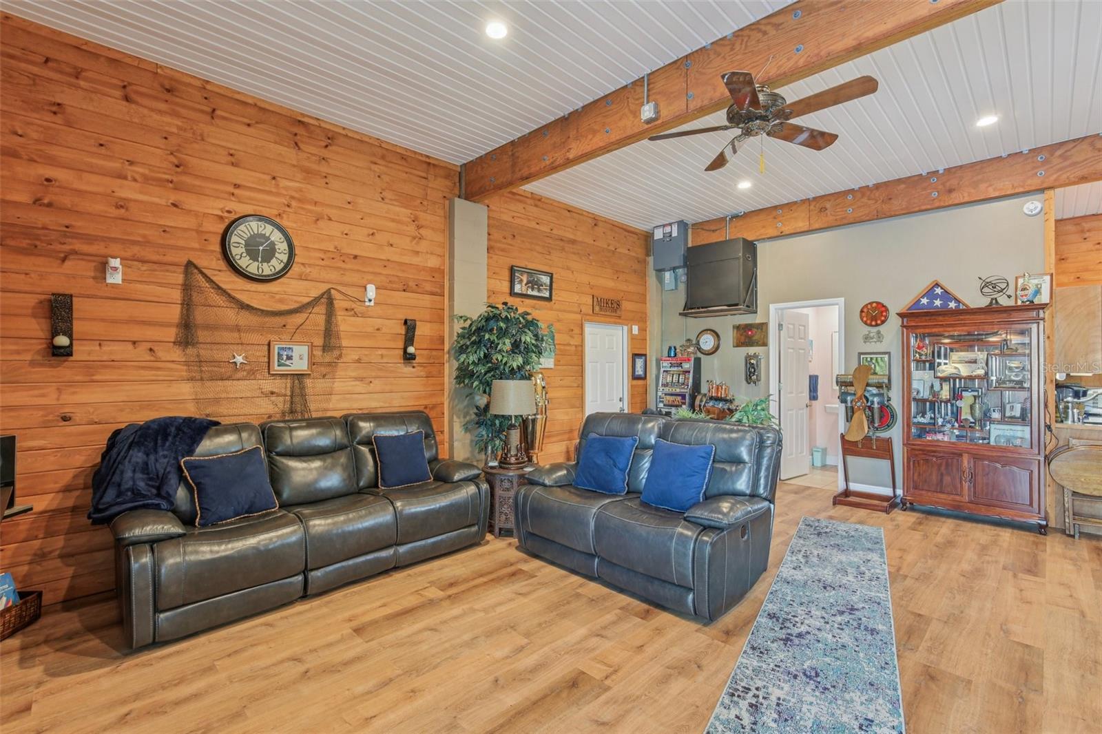 1st Floor Family room with Pine Walls