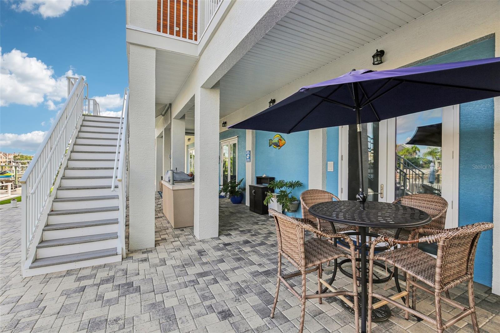 Paver patio for entertaining and shade