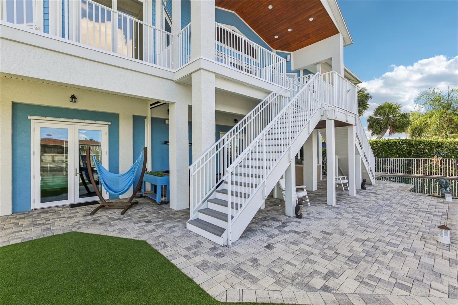 French doors lead to the 3rd Garage Bay