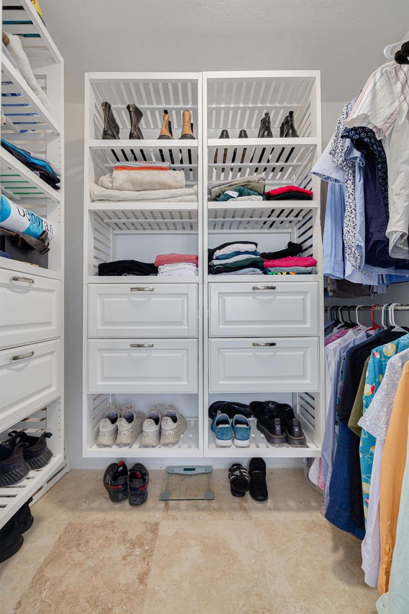 Primary Suite Walk-in Closet