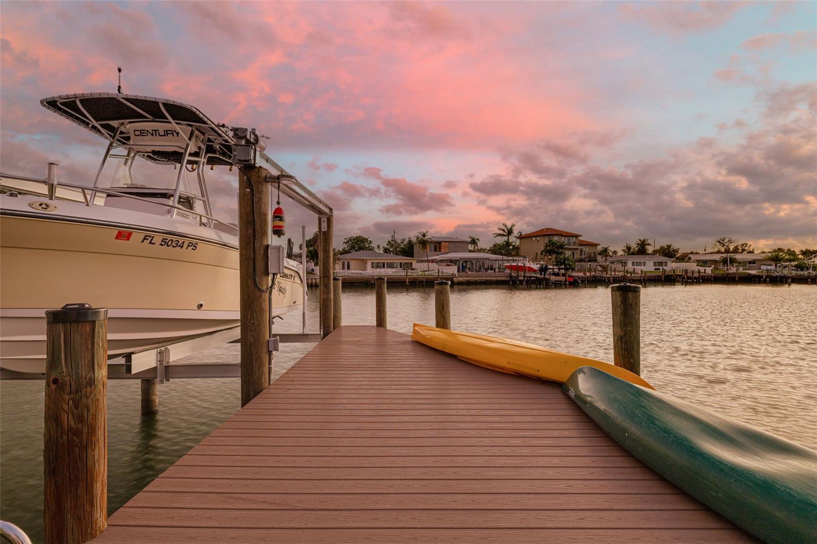 2024 dock with 10,000 boat lift