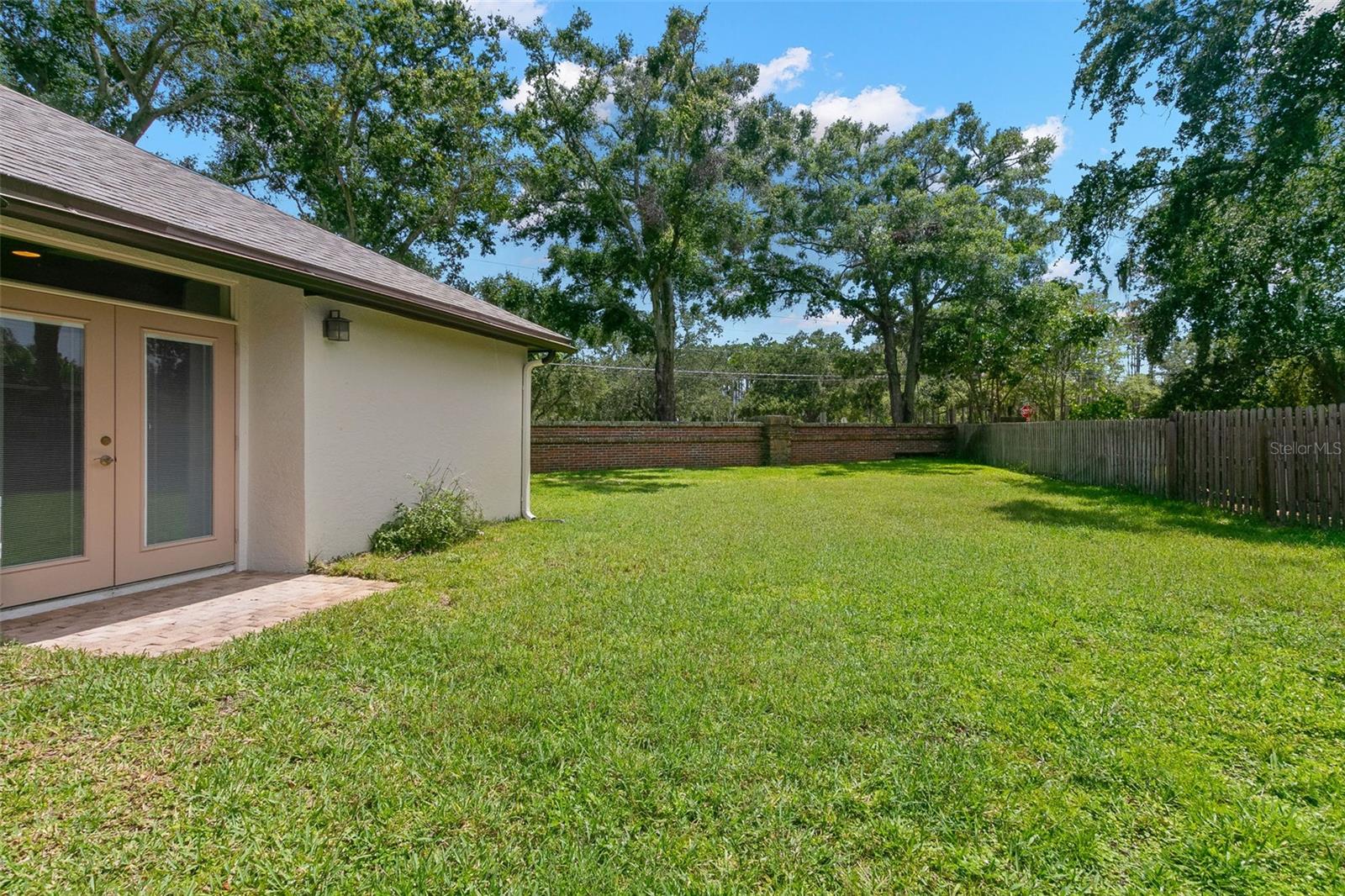 expansive yard space