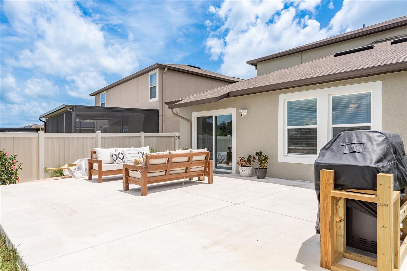 Slab patio
