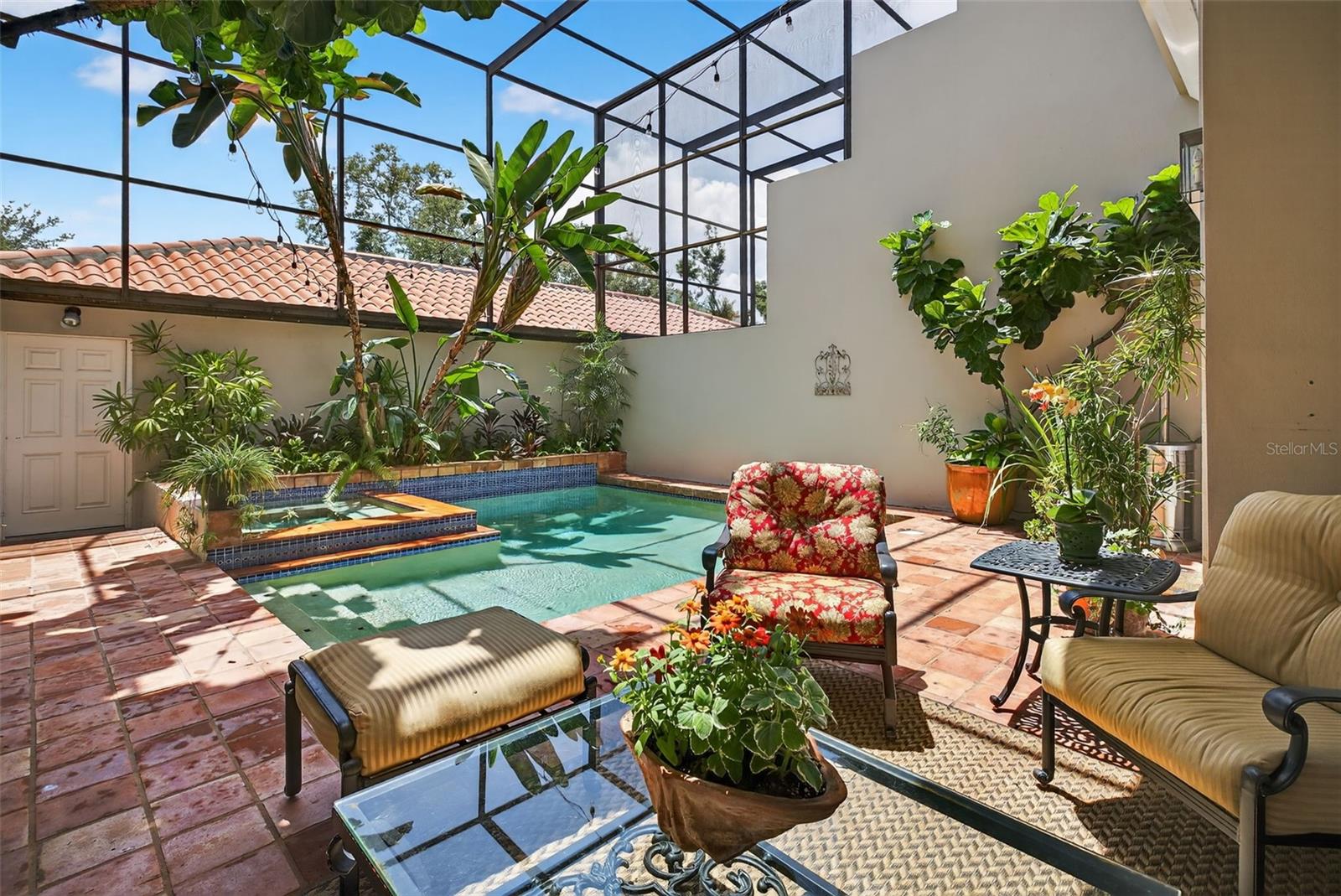 Pool entertaining and grilling
