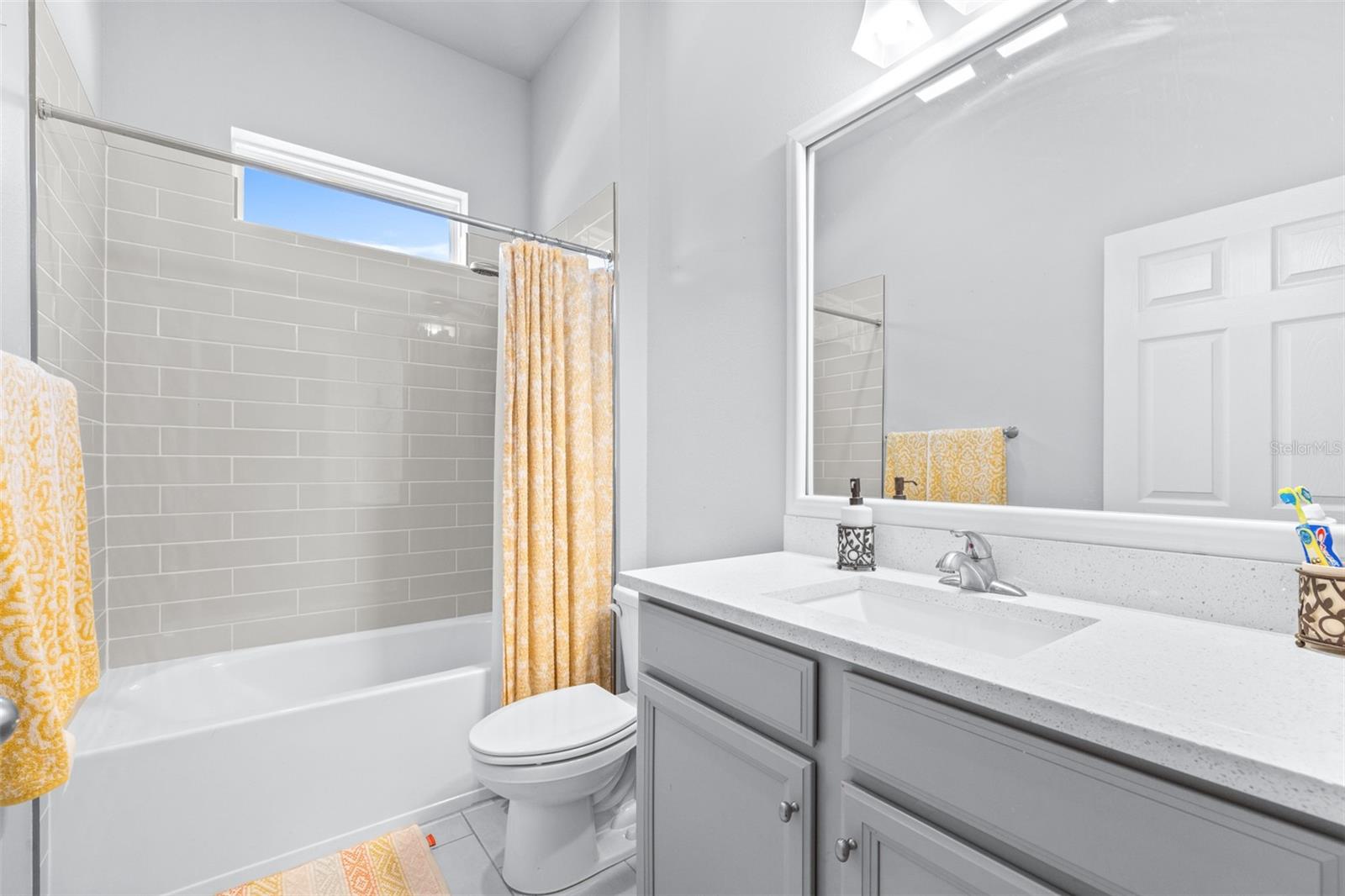 full guest bath in front of home