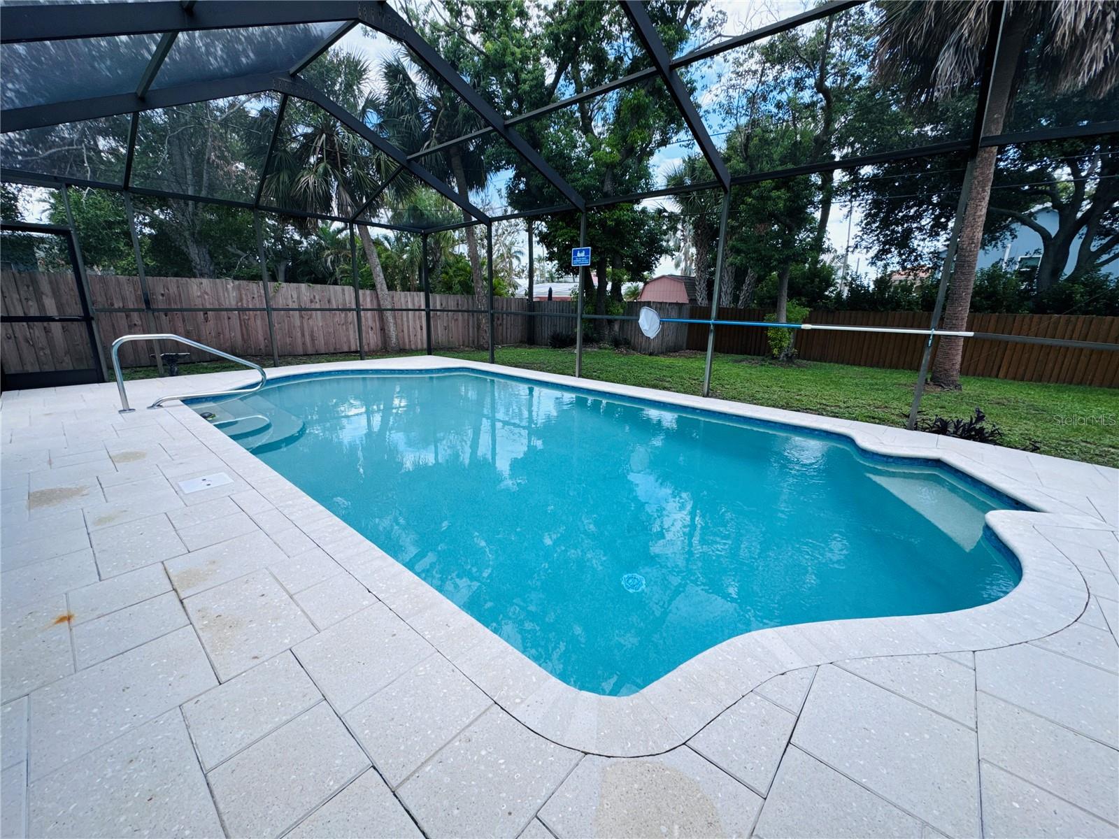 Newly surfaced pool