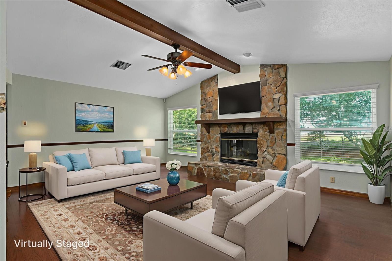FAMILY ROOM VIRTUALLY STAGED