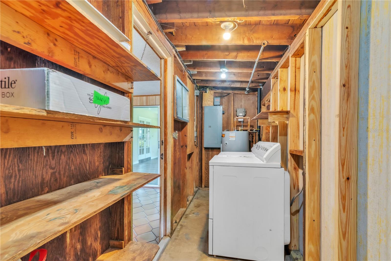 large laundry, storage area. can be 2nd bathroom
