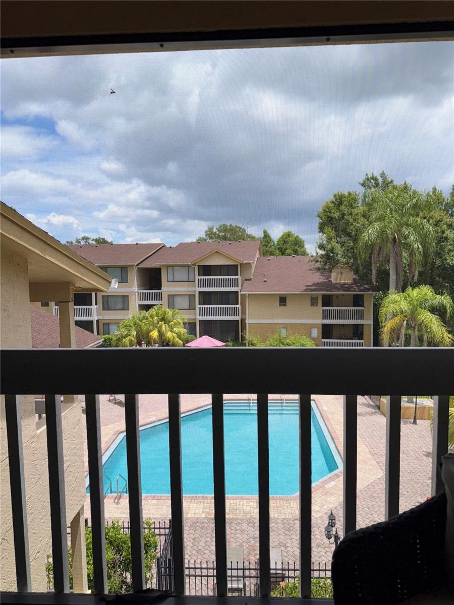 view from balcony