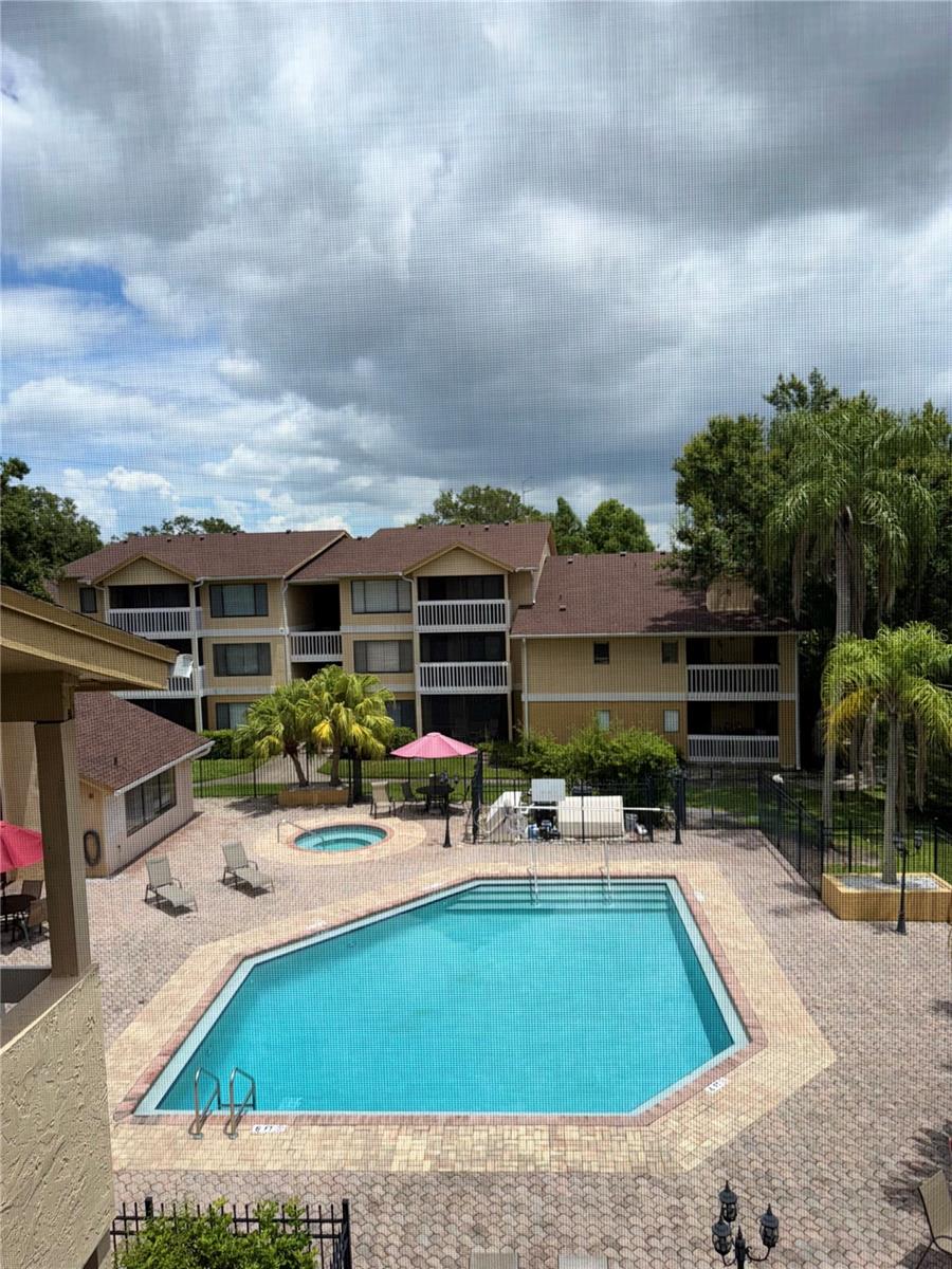 pool view from patio
