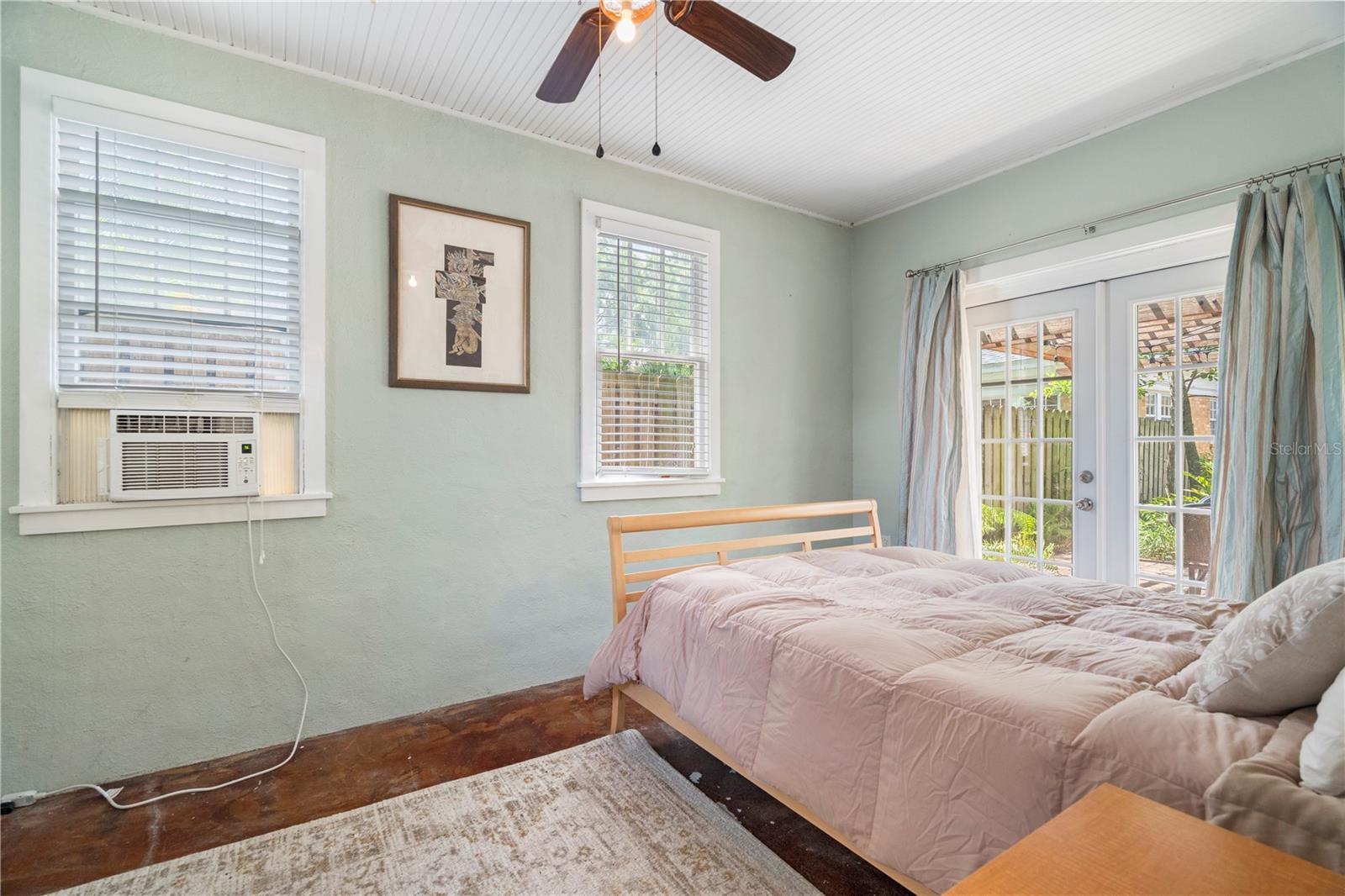 Bedroom in the guest home.