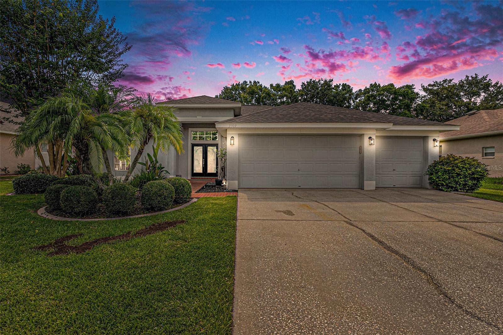 Twilight Front View - 3509 Williston Loop, Land O Lakes, FL