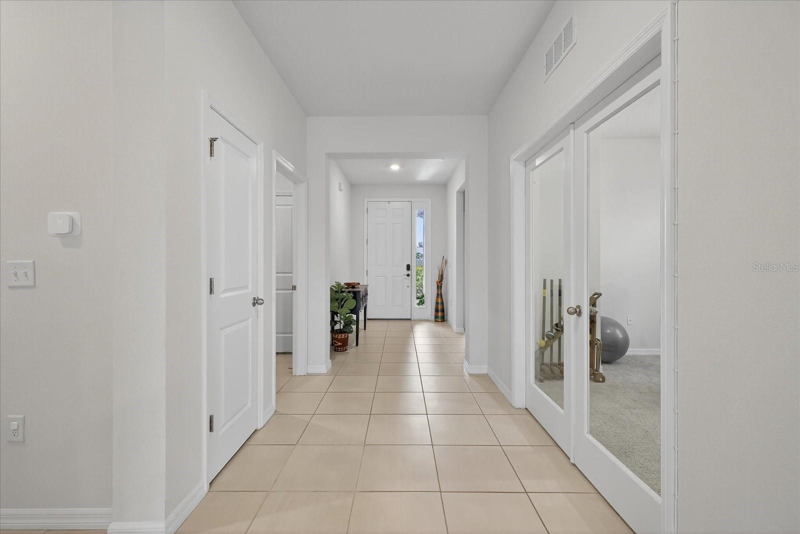 This home features an exceptionally wide foyer