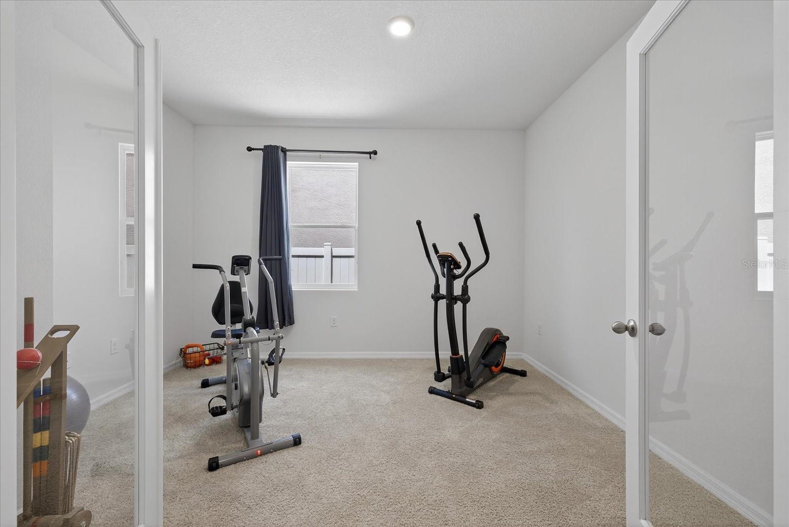 This home features the optional flex room
