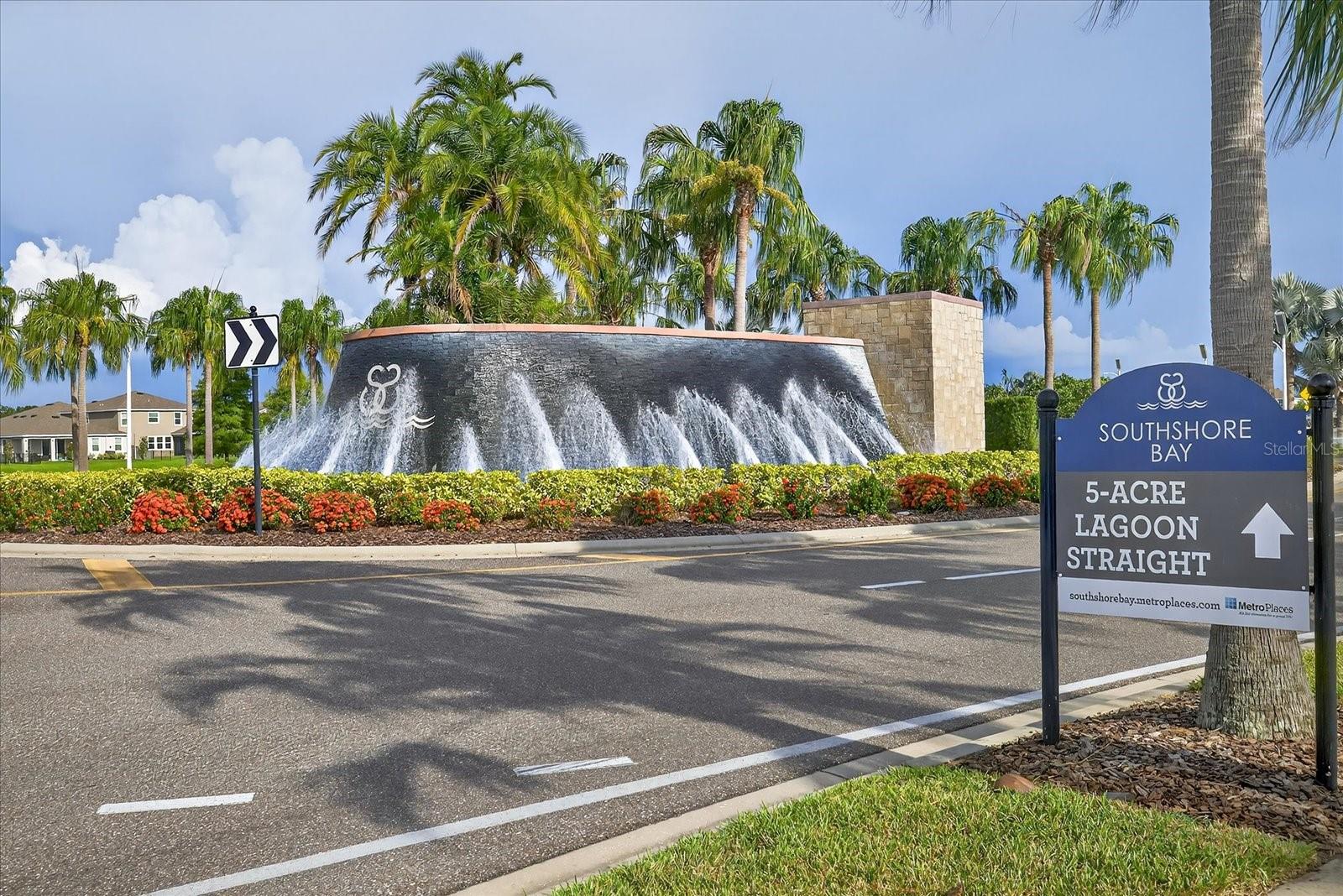 Resort style entrance