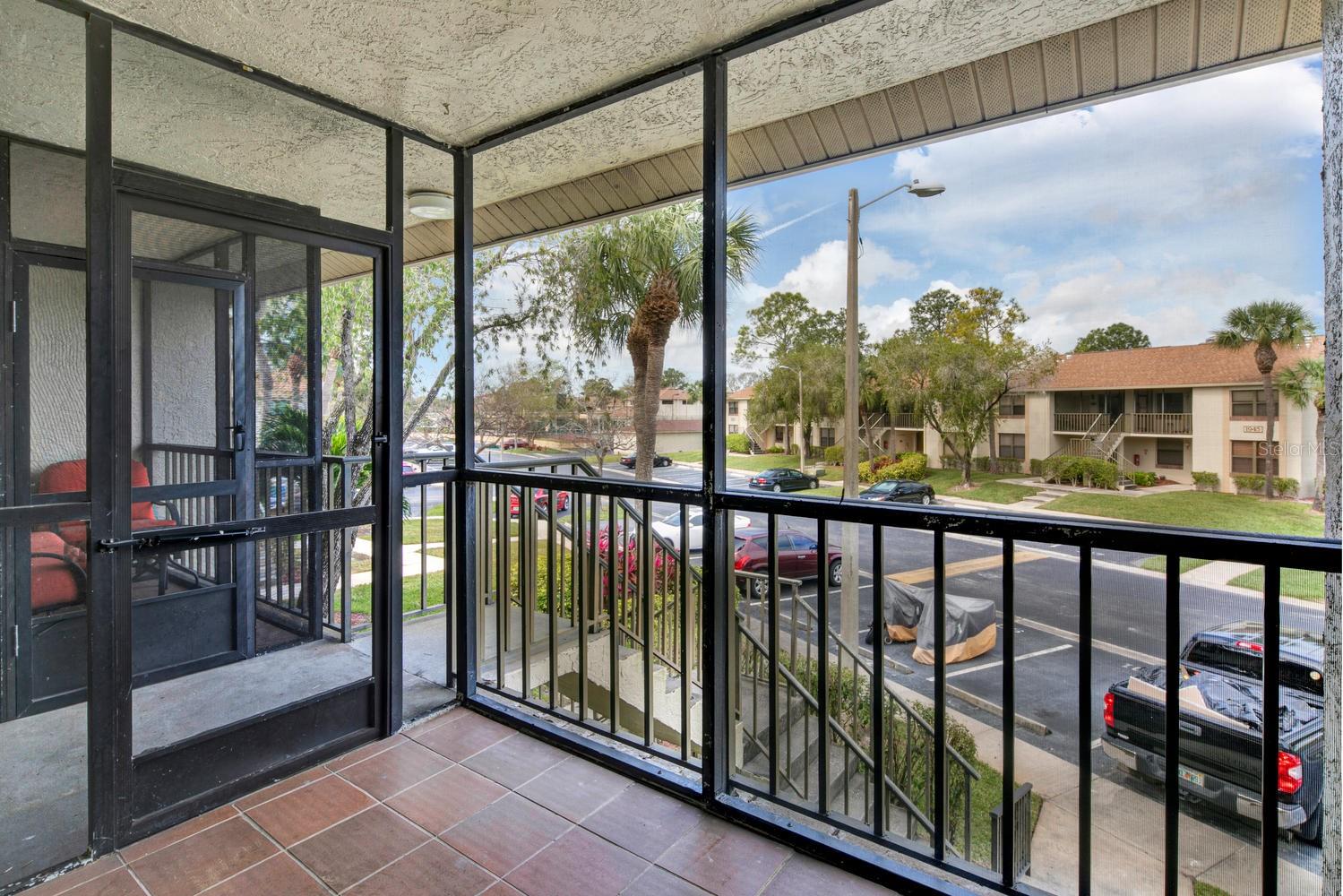 front screened-in porch