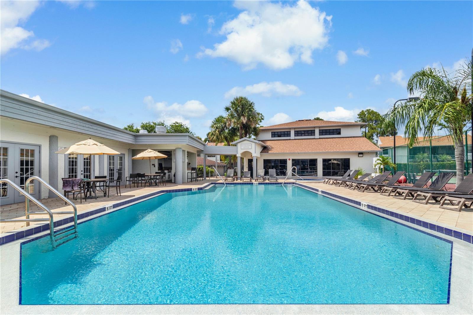 community heated pool