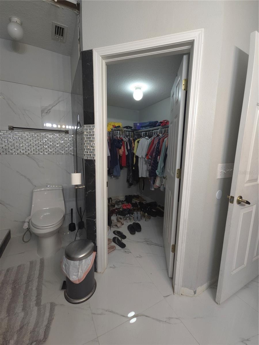 master bathroom/ Closet