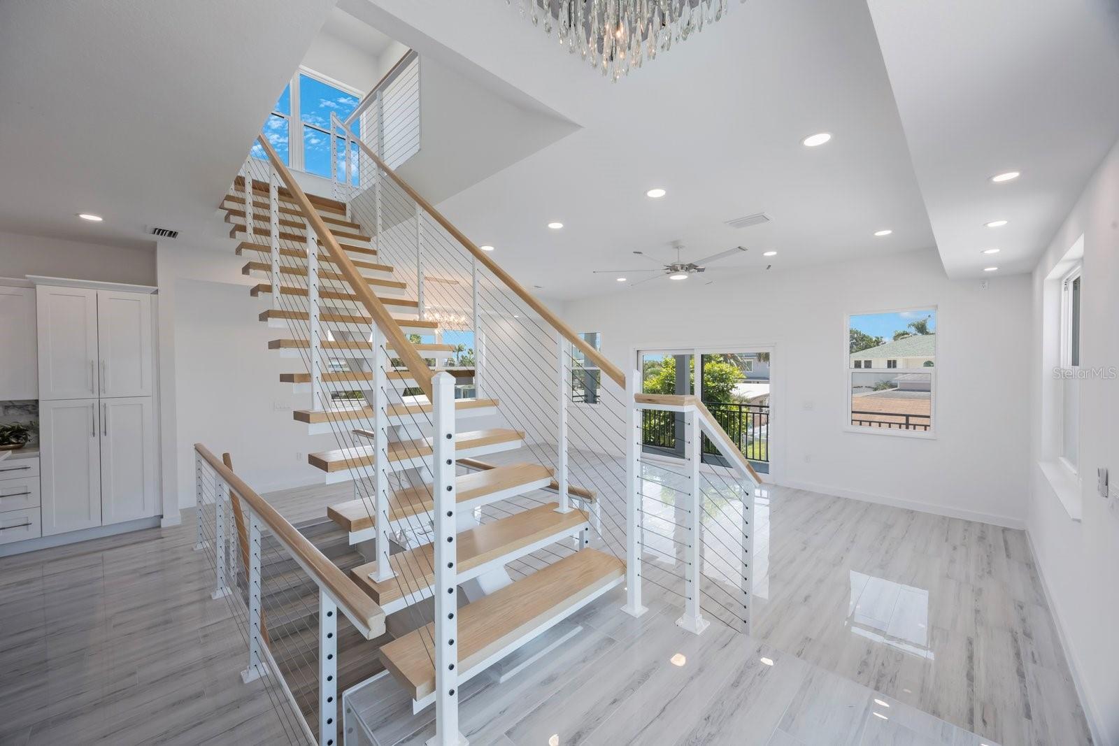 Exposed Staircase to Third Level