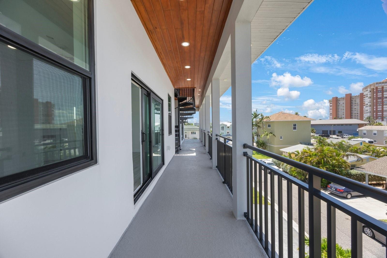 Staircase to Rooftop Terrace