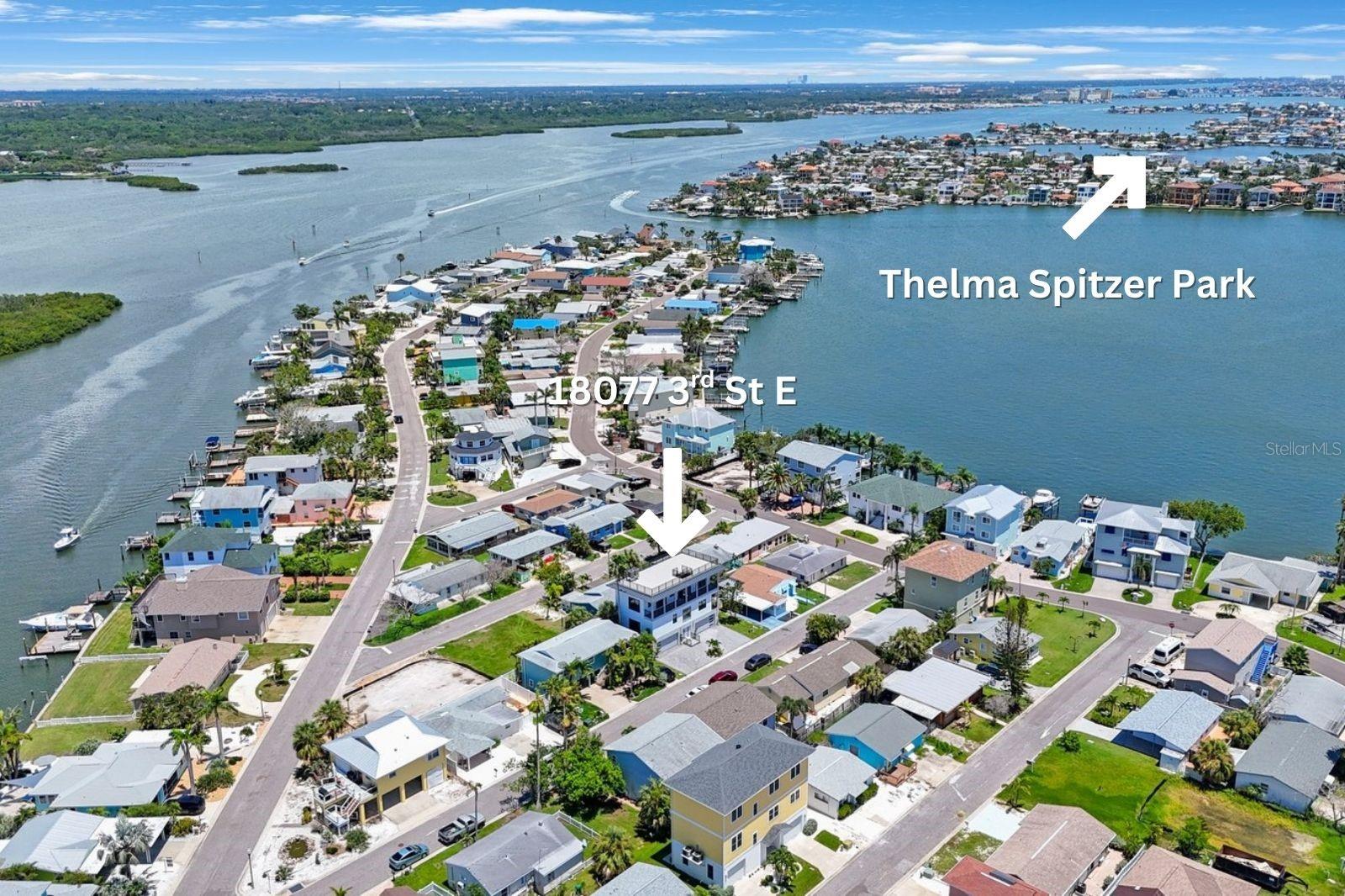 Aerial View / Facing South