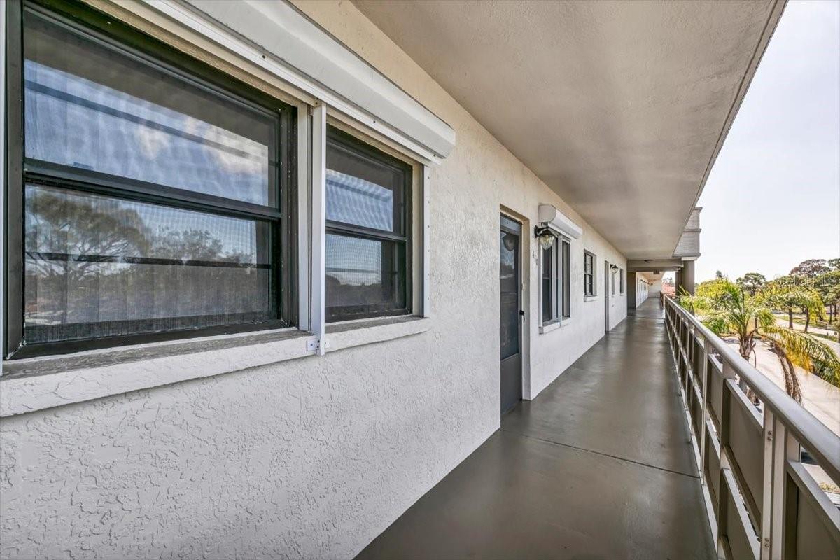 Top Floor (4th) breezeway.