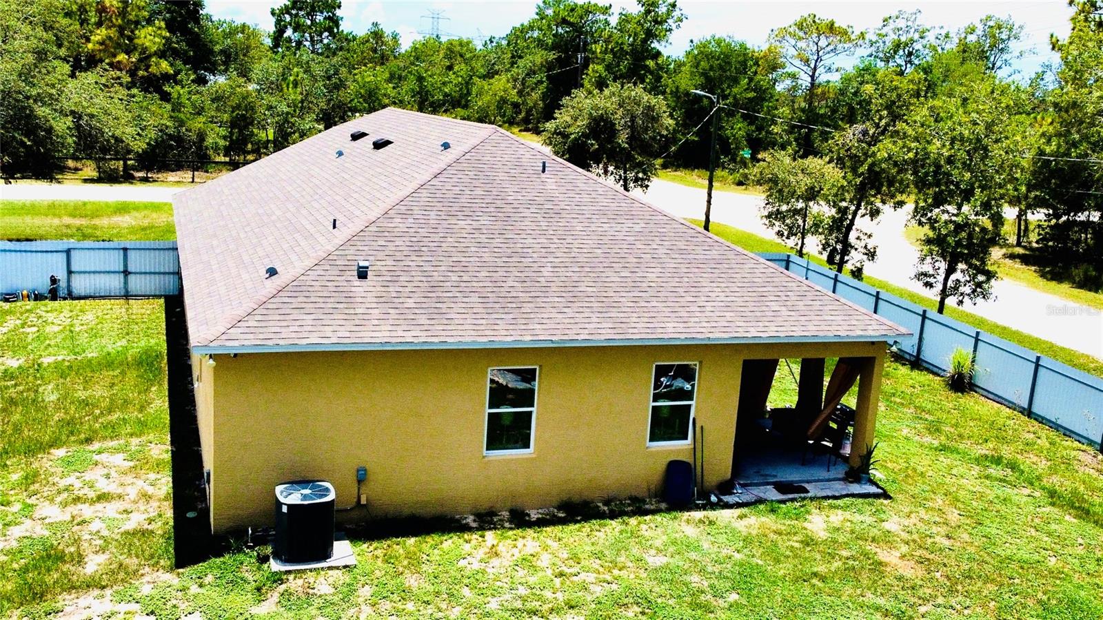 Back View Aerial