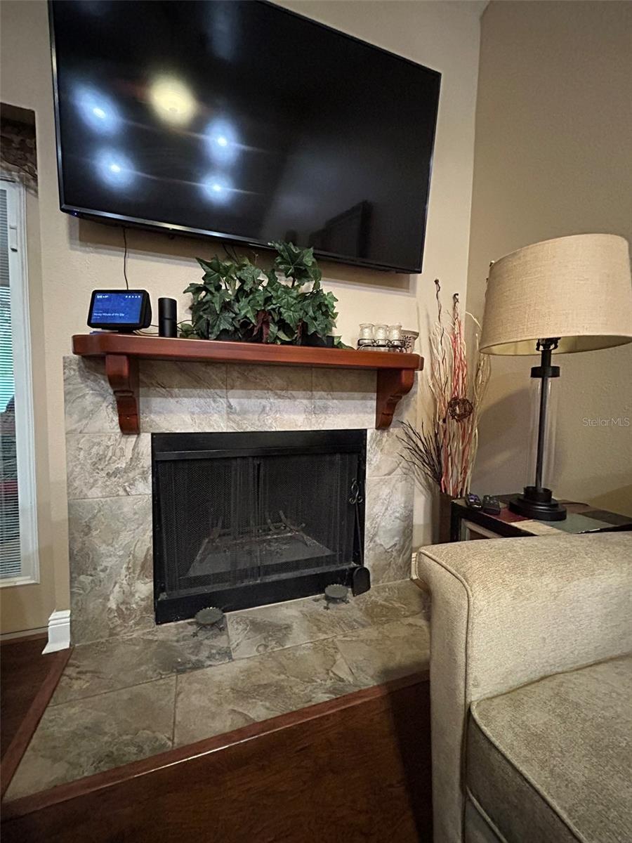 Wood Burning Fireplace