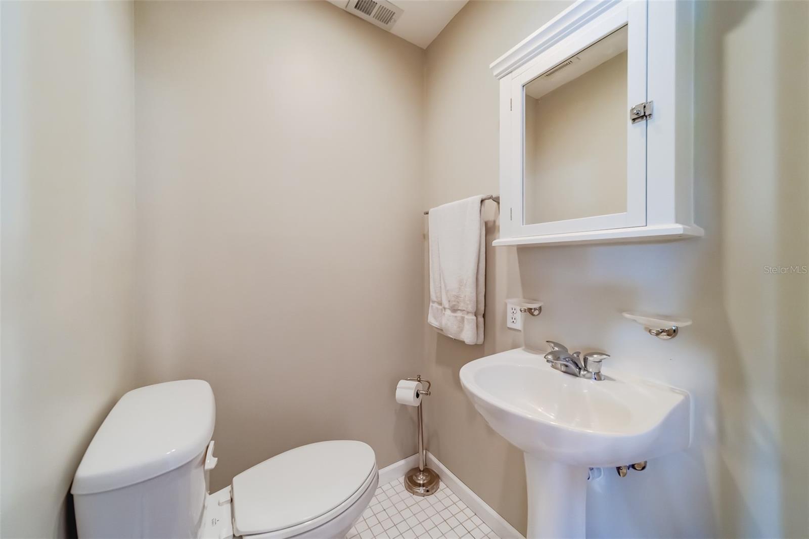 Half Bath off the kitchen