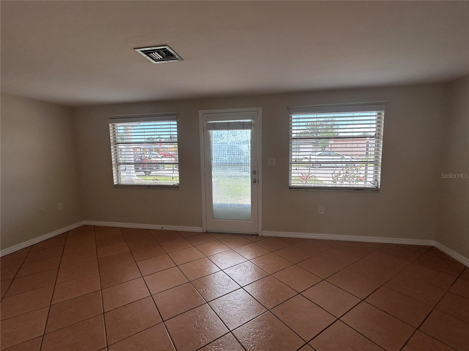 Enter into living area