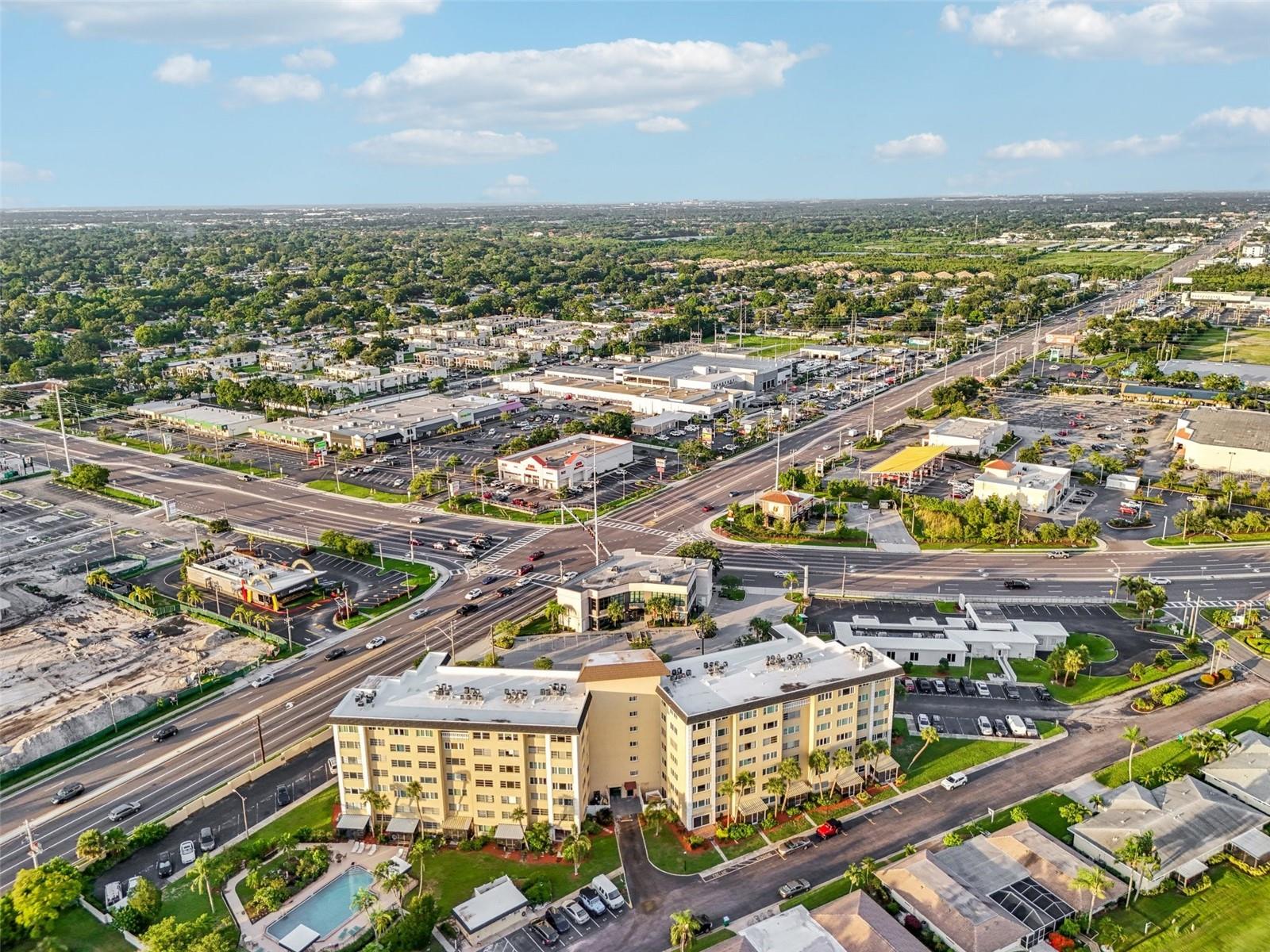 Close to grocery, gas, pharmacy, restaurants